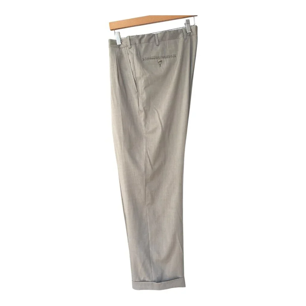 Pal Zileri Gruppo Forall Pure Virgin Wool Woolmark Men's Pants Size 54